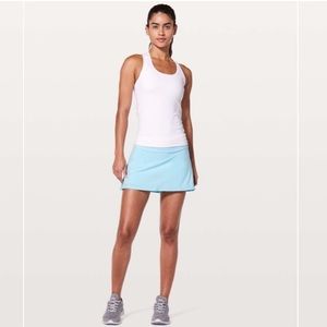 LULULEMON BLUE GLOW PLAY OFF THE PLEATS SKIRT